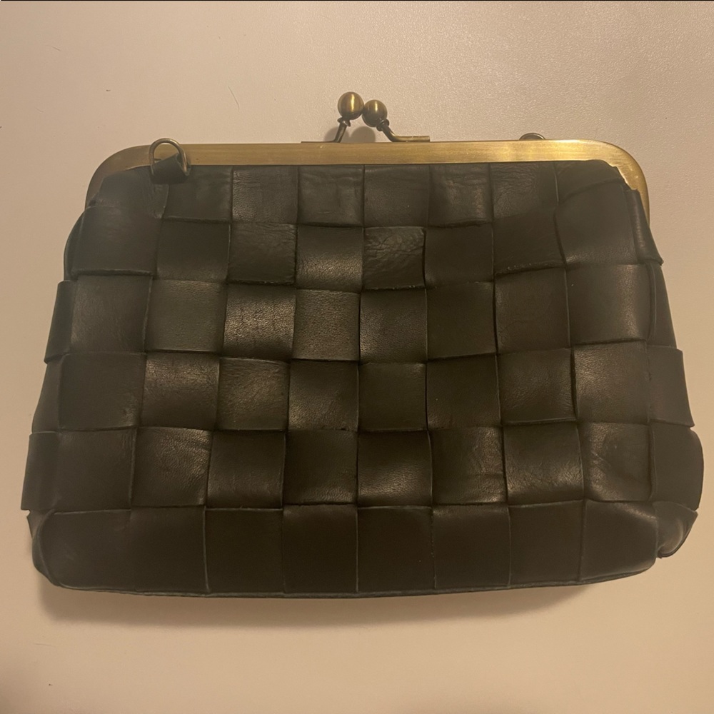 Patricia Nash leather frame kisslock purse
